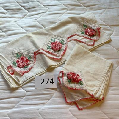 Crochet edge Pillow Cases