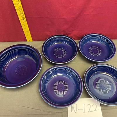 Fiesta-qt bowl & 4 cereal size bowls