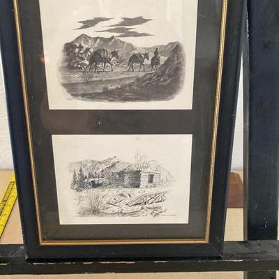 Western art pencil drawings