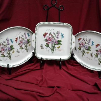 3 Botanical Garden  Sweet Pea Platters