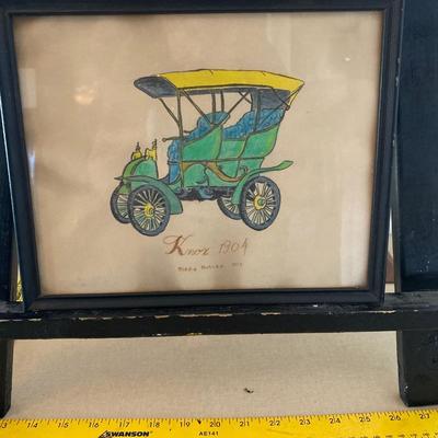 A 1904 Knox pencil illustration