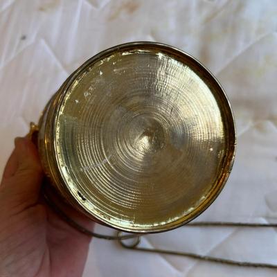 Brass Ice Bucket w/ Tongs