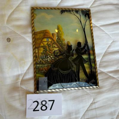 Silhouette Bubble Glass Picture