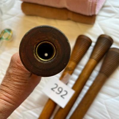 Antique Spools Lot of 4