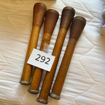 Antique Spools Lot of 4