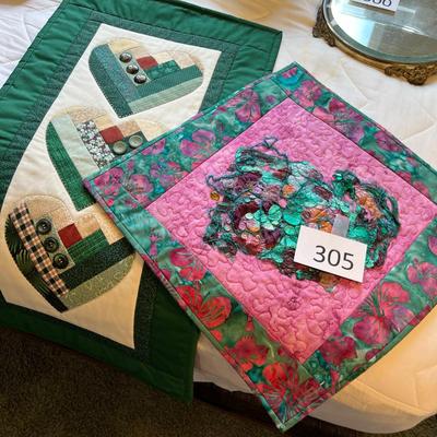 2 Quilted Wall Decor