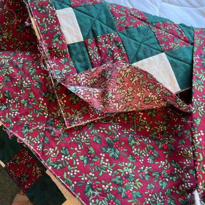 Two Quilt wall art pieces Unfinished