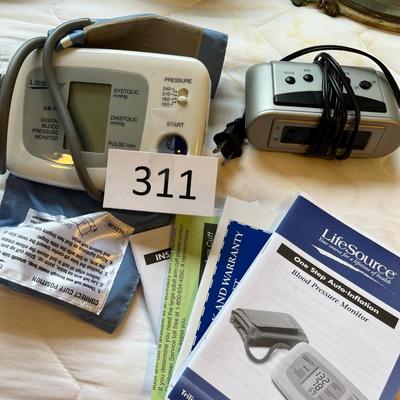 Blood Pressure monitor & alarm clock