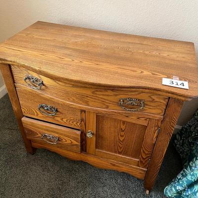 Antique Oak Wash Stand
