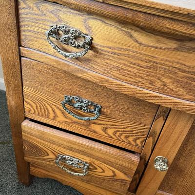 Antique Oak Wash Stand