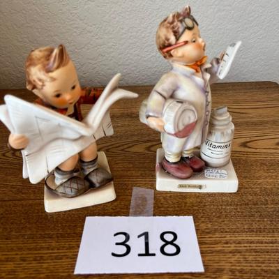Hummell lot of 2 Doctor & Boy Reading