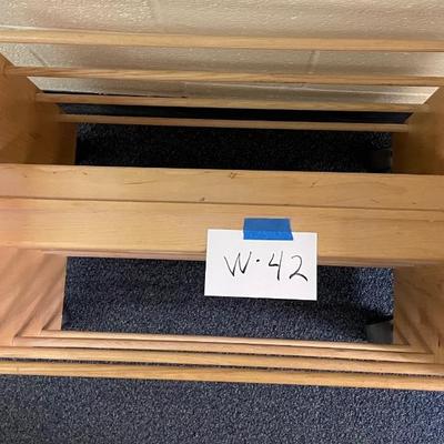 Shoe rack on wheels