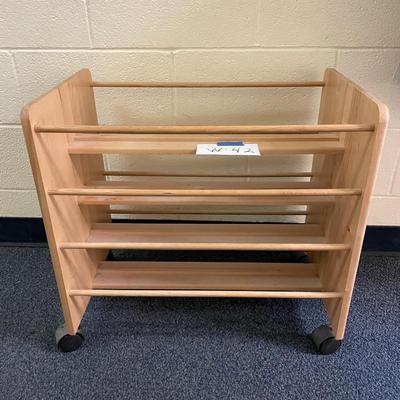 Shoe rack on wheels