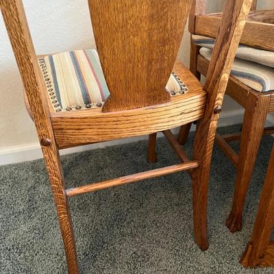 Oak T-Back Chair