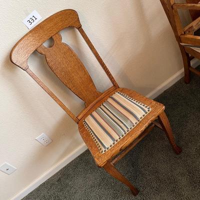 Oak T-Back Chair