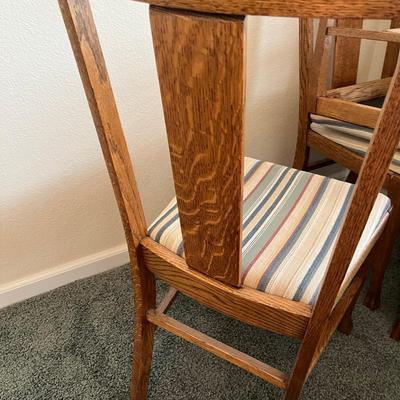 Oak T-Back chair w/ Claw feet