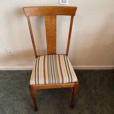 Oak T-Back chair w/ Claw feet