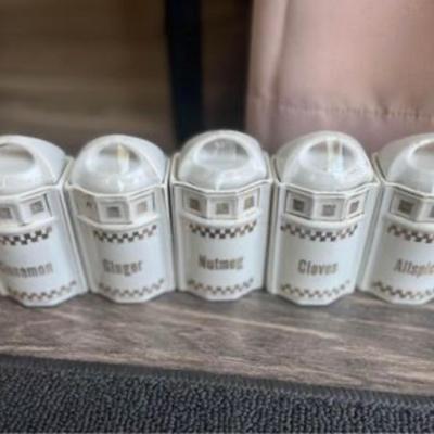 Vintage German spice jar lot