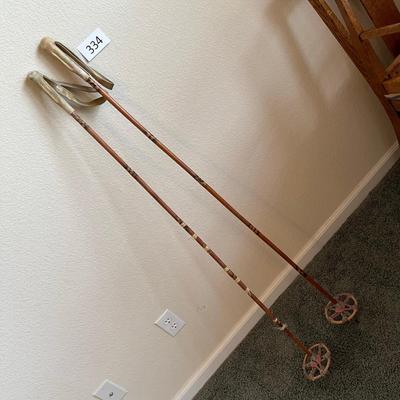 Antique Bamboo Ski Poles