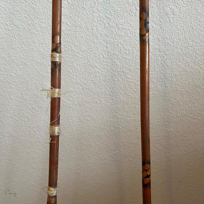 Antique Bamboo Ski Poles