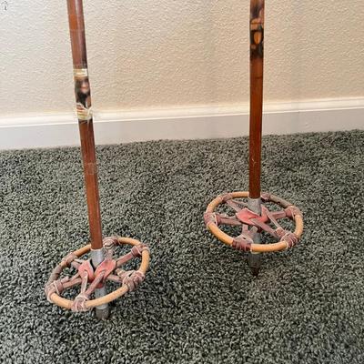 Antique Bamboo Ski Poles