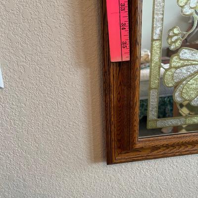 Faux Stained Glass Mirror