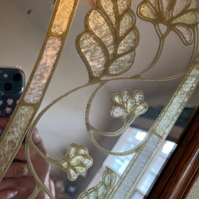 Faux Stained Glass Mirror