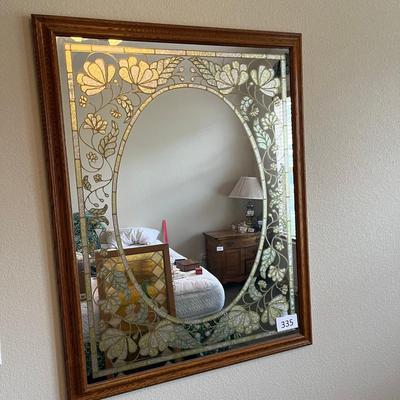 Faux Stained Glass Mirror