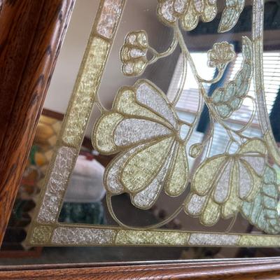 Faux Stained Glass Mirror