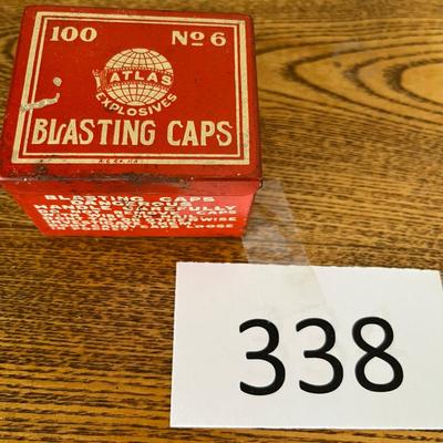 Atlas Blasting Caps Tin box