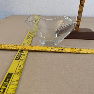 Glass candy dish