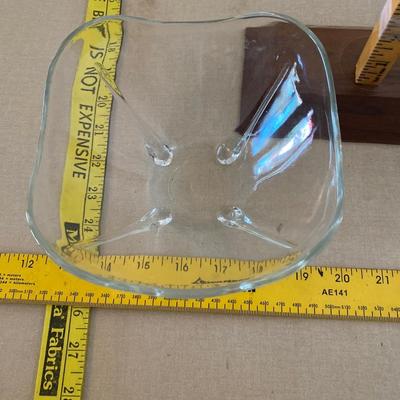 Glass candy dish