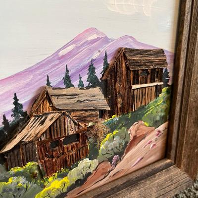 Lot of 2 Mountain Mining scenes