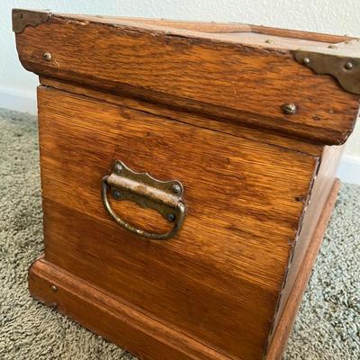 Antique Small Tool box Travel Chest