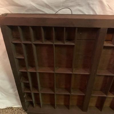 Vintage Wooden Printers BLOCK LETTERPRESS Drawer - 32.5â€x16.5â€x1.75â€ approx