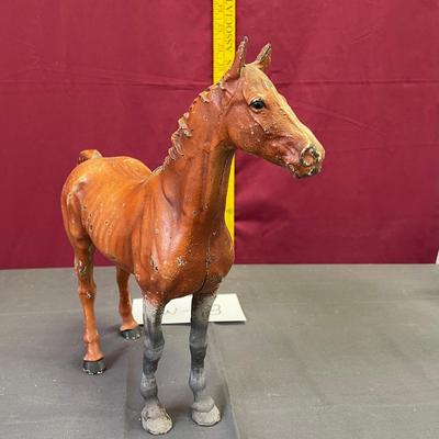 Cast iron brown horse doorstop