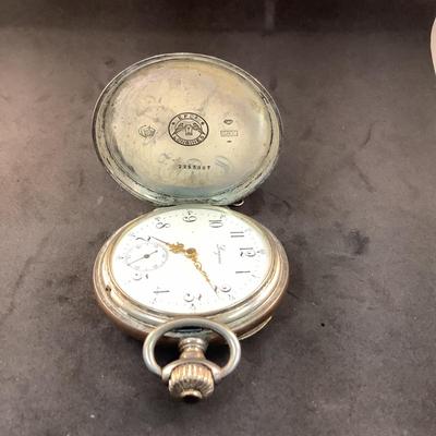 J1313 Vintage Longines 800 Silver Pocket Watch