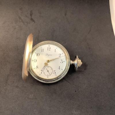 J1313 Vintage Longines 800 Silver Pocket Watch