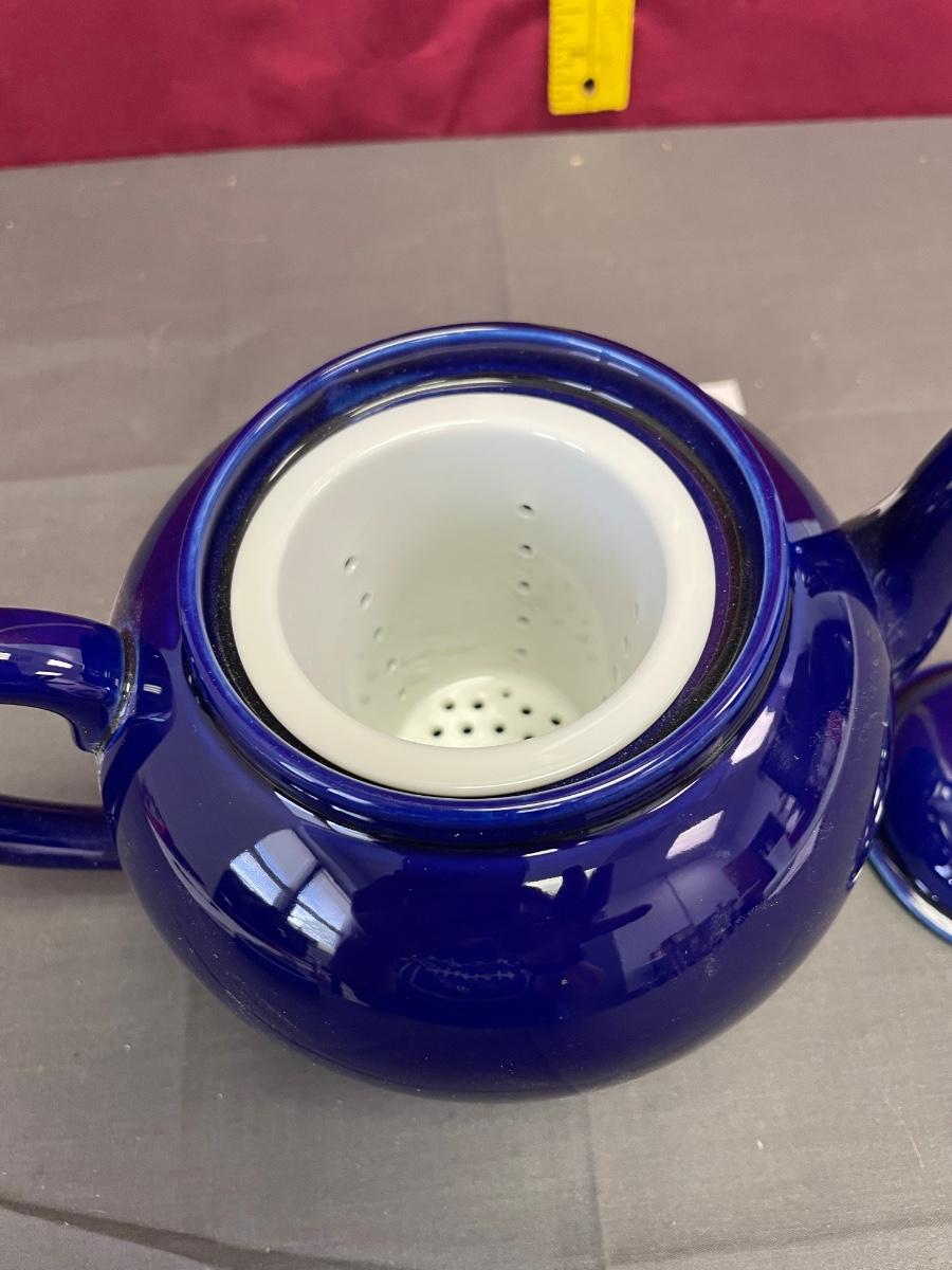 5” cobalt blue teapot