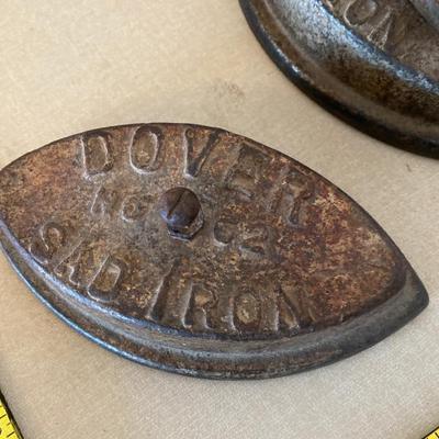 Three antique irons