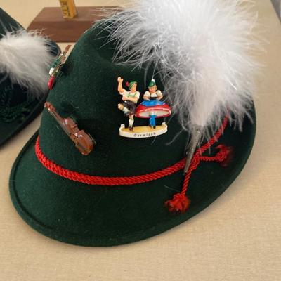 Three felt German hats