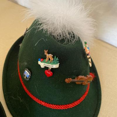 Three felt German hats