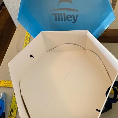 Blue TILLEY hat box
