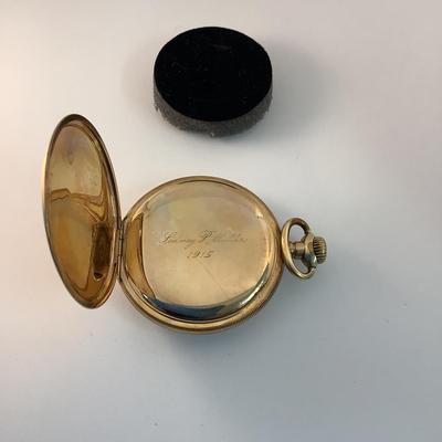 J1322 Elgin Gold Filled 17 Jewels Pocket Watch
