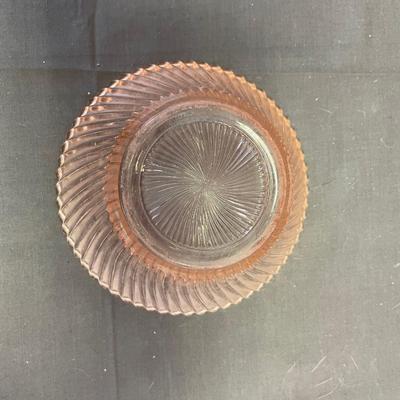 Vintage federal Diana Pink Depression glass cereal bowl