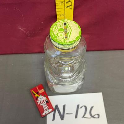 Grapette Products Co. Glass clown bank& a clown lighter