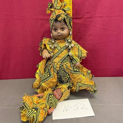Vintage Mama with baby-Caribbean yellow and black