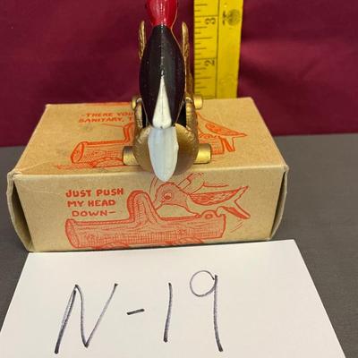 San-T-Pik woodpecker toothpick holder