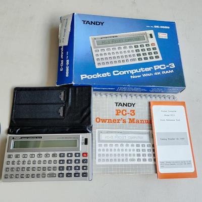 Vintage Tandy Pocket Computer PC-3 Complete in Box Tested