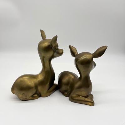 Pair (2) ~ Brass Deer